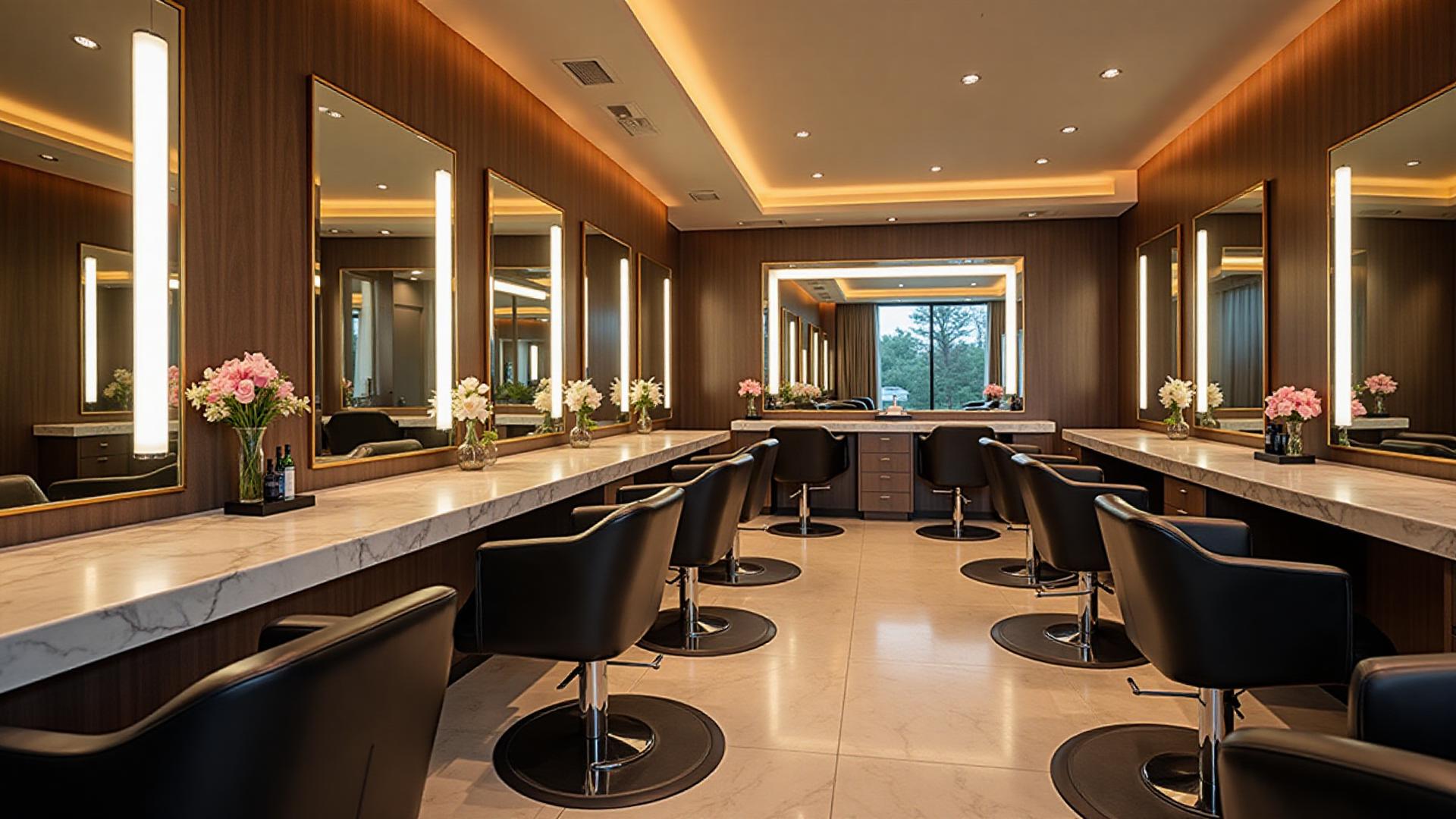 Luxury salon interior